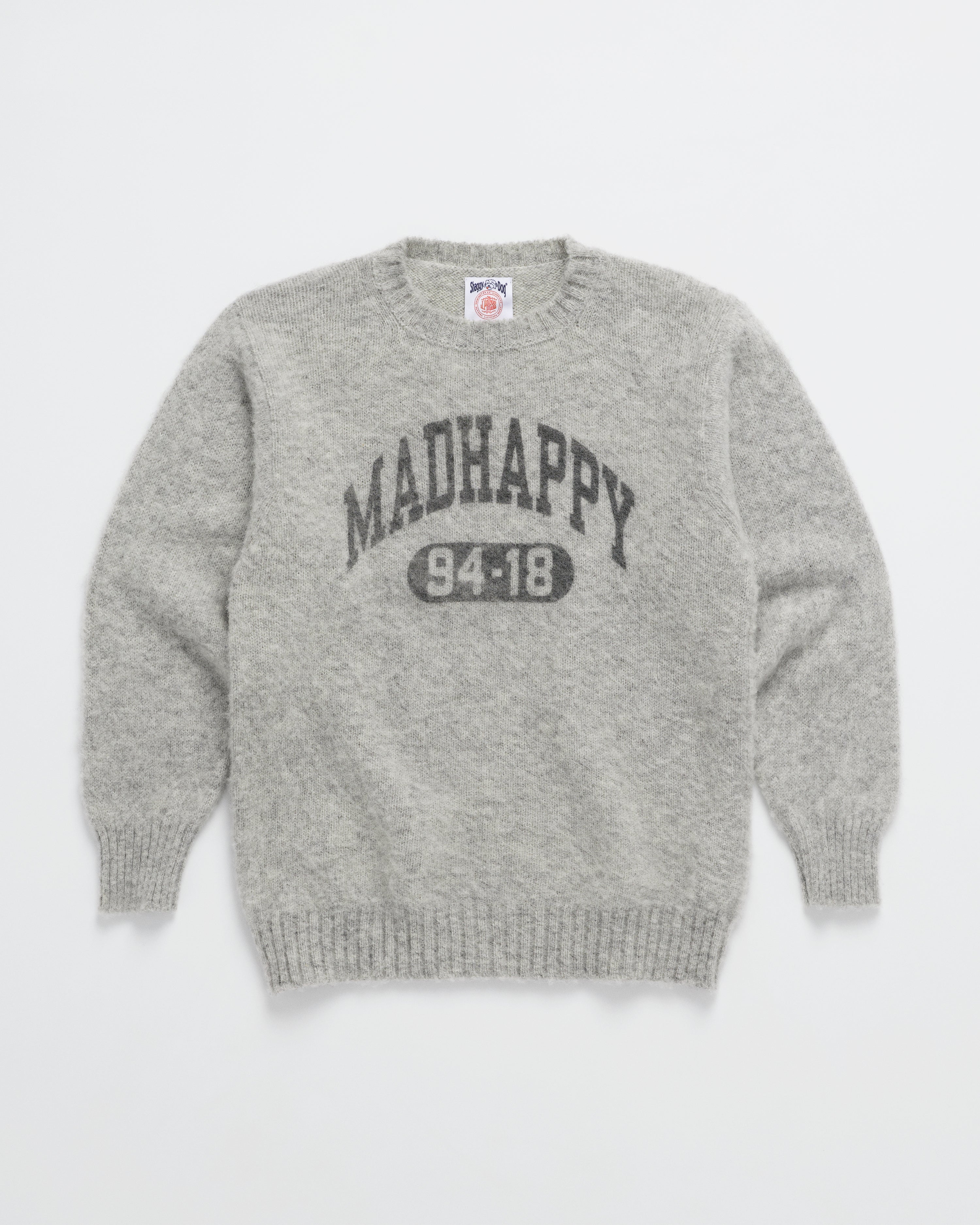 MADHAPPY LOCAL 2024 OPTIMIST BLACK CREWNECK SWEATER SIZE LARGE