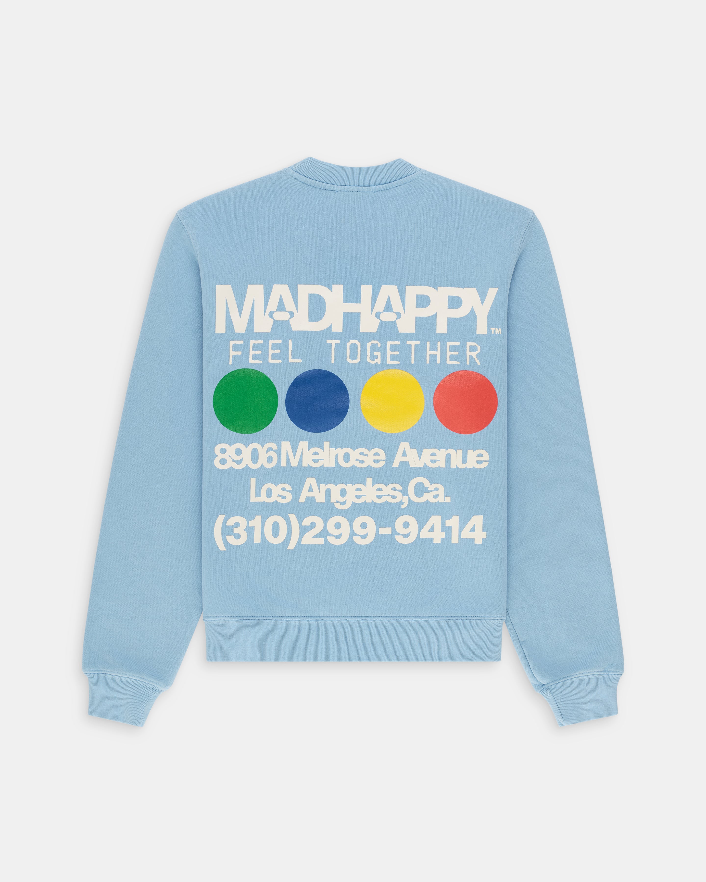 Madhappy blue crew discount neck