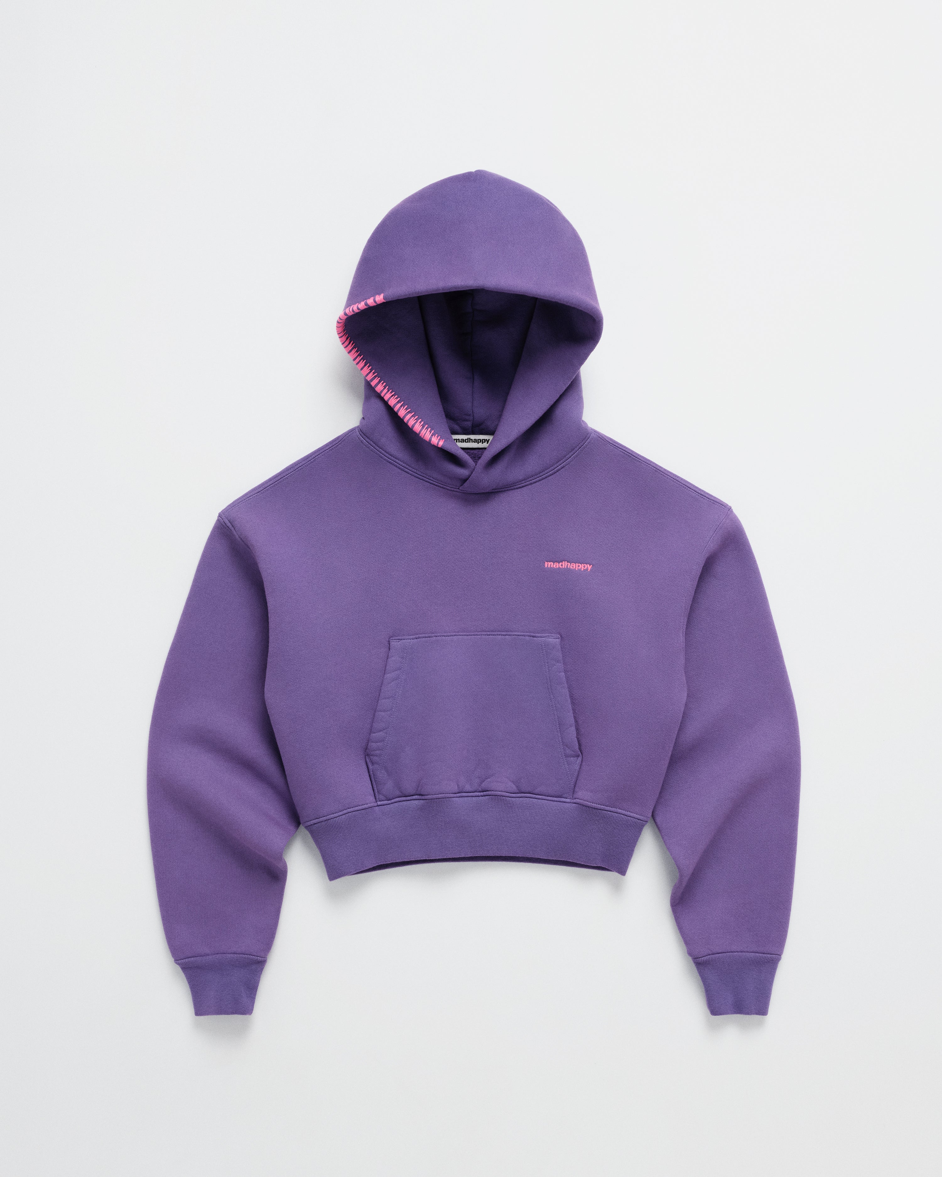 Cropped fuzzy hoodie online